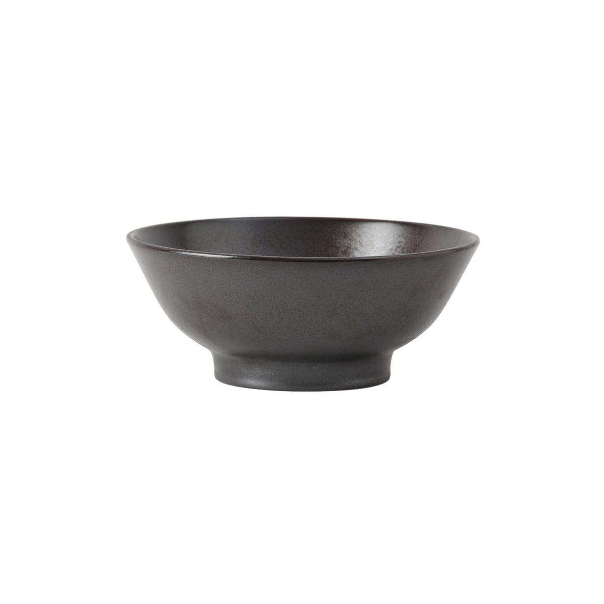 Tuxton GZL-050 Kona 46 oz Lava ramen bowl with glossy reactive glaze finish