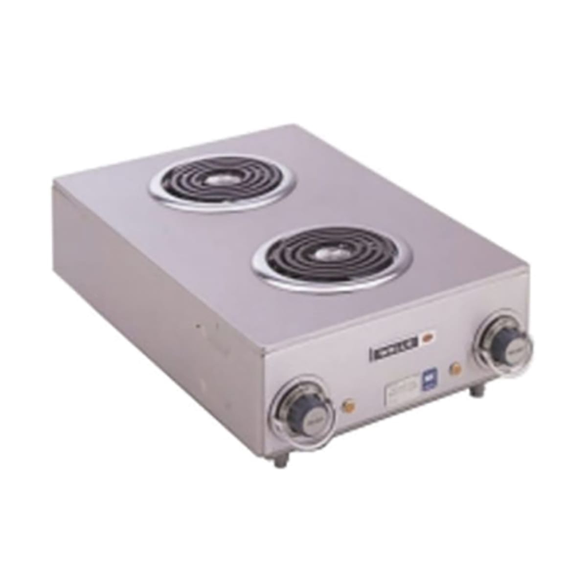 Wells H-115 countertop two-burner electric hot plate with dual coil-style spiral elements