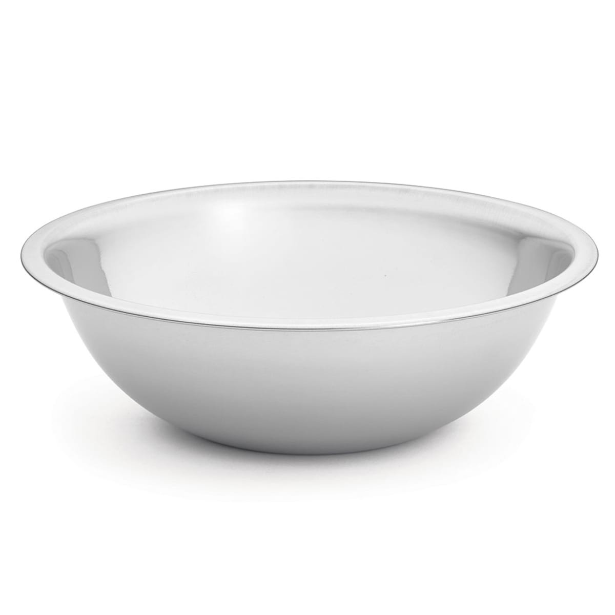 Tablecraft H826 5-quart stainless steel mixing bowl with mirror finish, product on white background