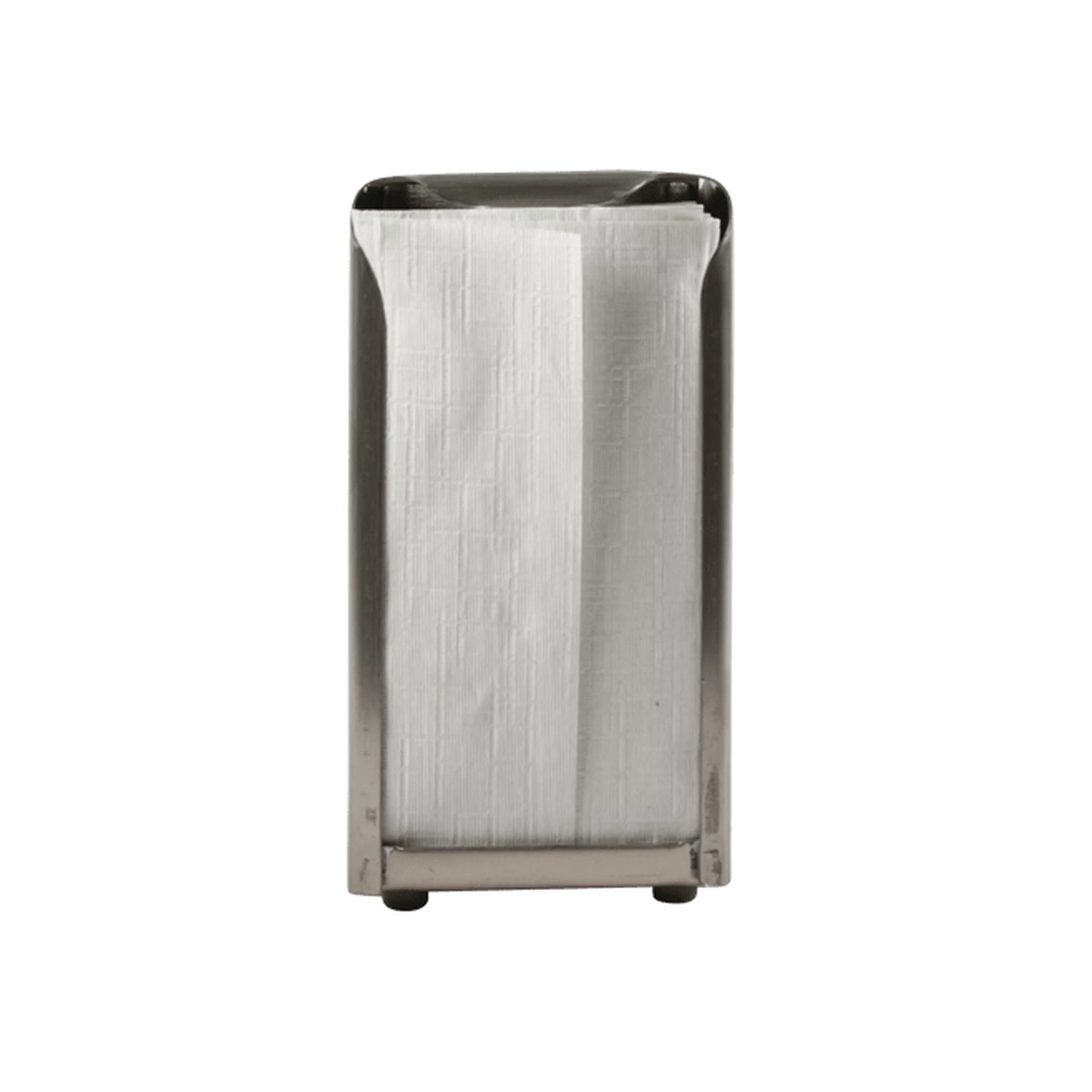 H900X napkin dispenser front view fully loaded with tallfold napkins on white background