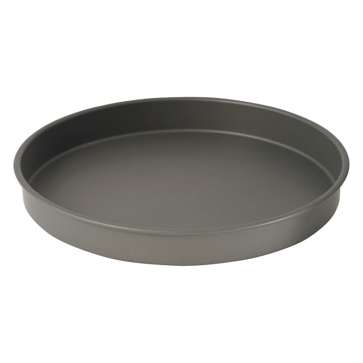 Winco HAC-162 16-inch round anodized aluminum cake pan with flat bottom and straight sides