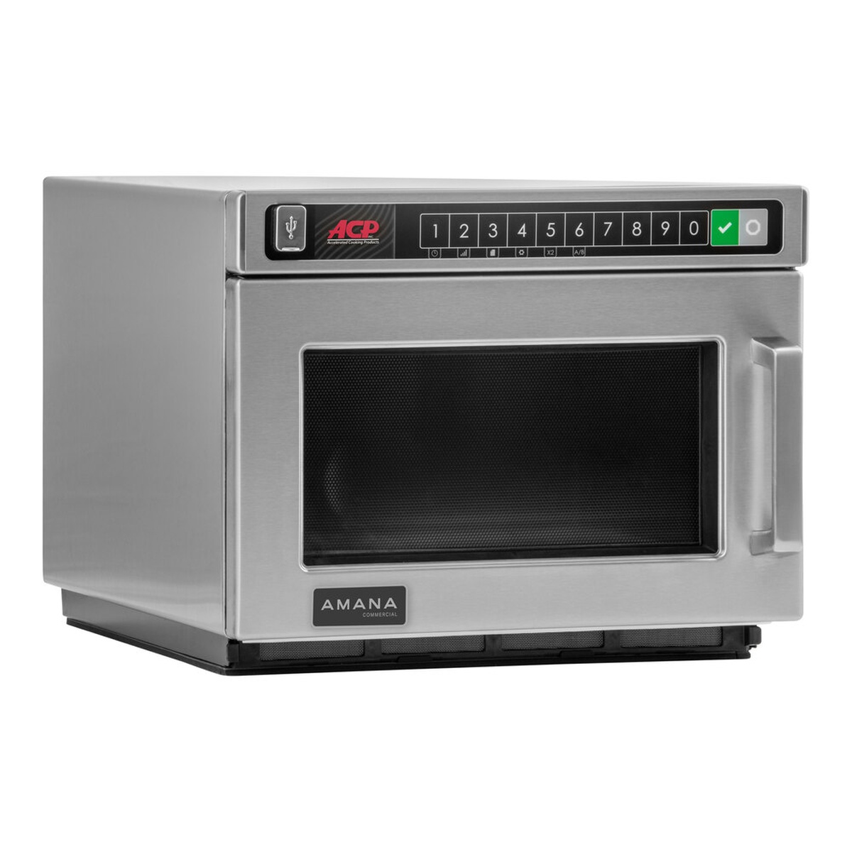 ACP-Amana HDC1815 stainless steel commercial microwave with push button keypad