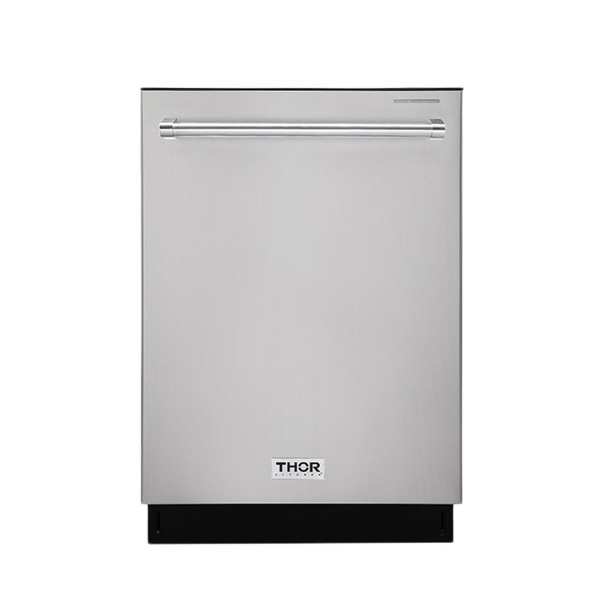 Front view of THOR 24-inch built-in dishwasher in stainless steel