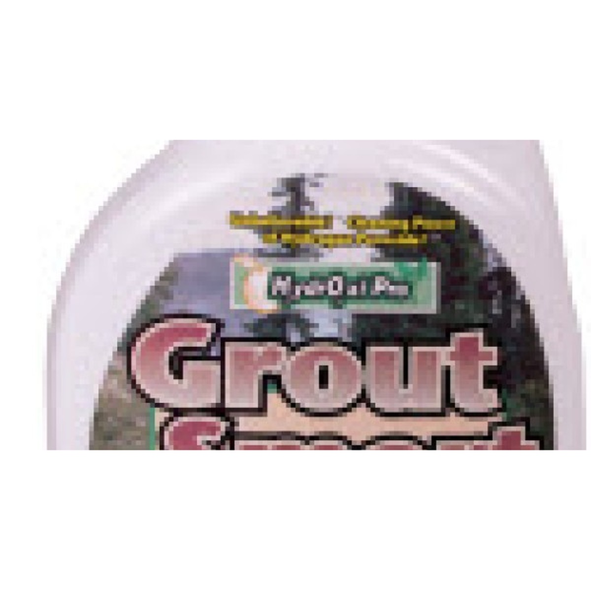 Close-up of Grout Smart bottle label showing HydrOxi Pro branding
