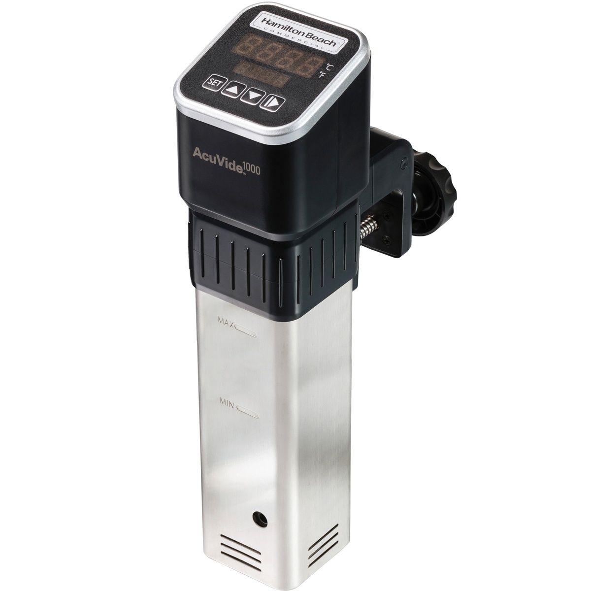 Hamilton Beach AcuVide 1000 HSV1000 immersion circulator with stainless steel housing and digital display