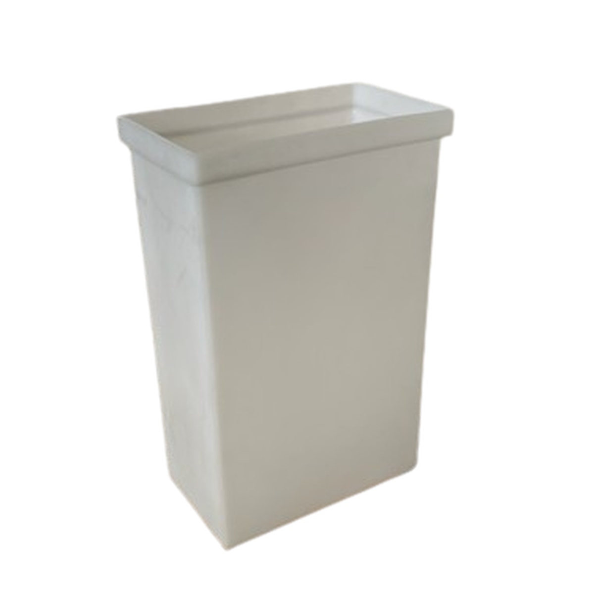 Cresco Resco IB10WHT white 10-gallon rectangular ingredient bin, lid not included