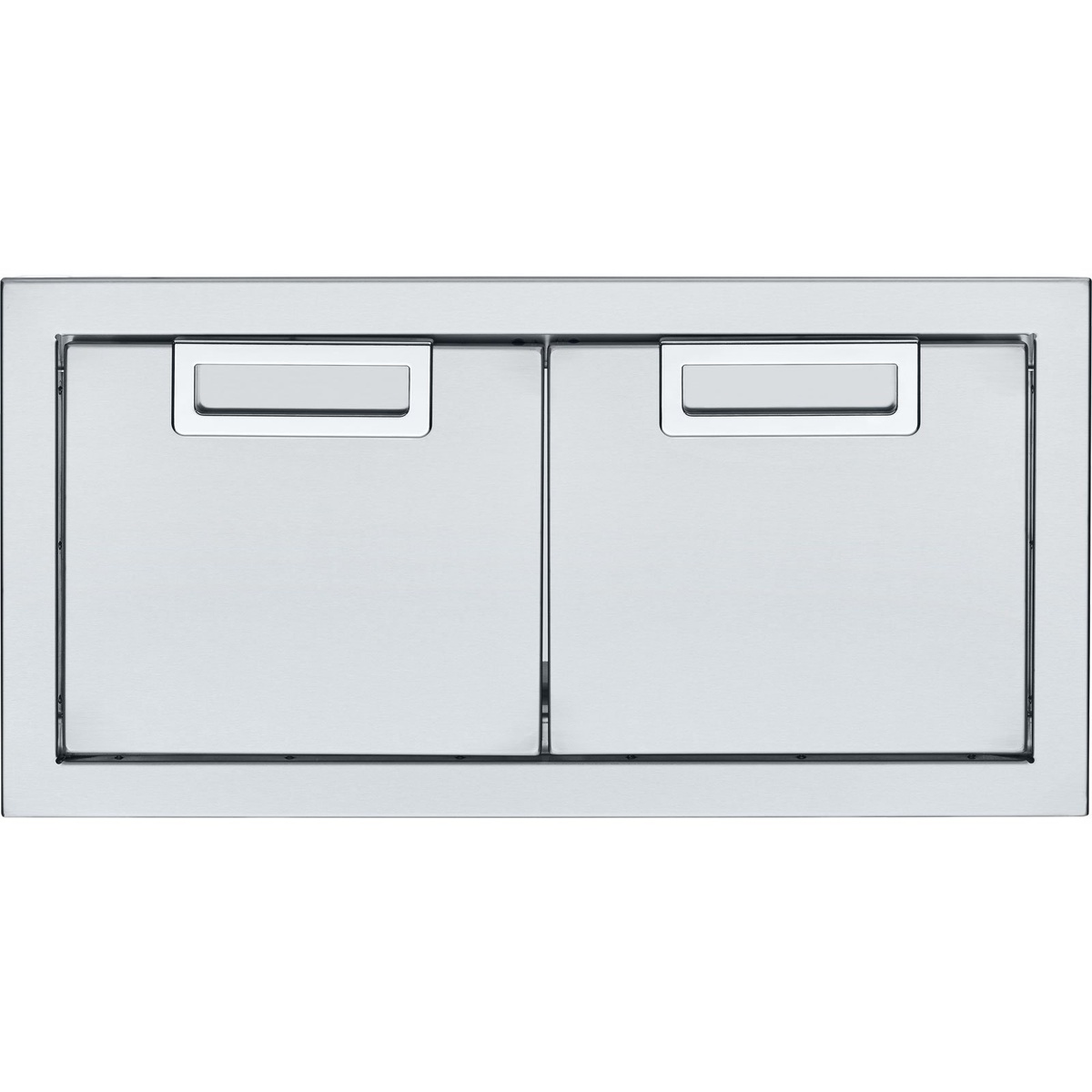 Crown Verity IBI24-HD stainless steel double access doors front view