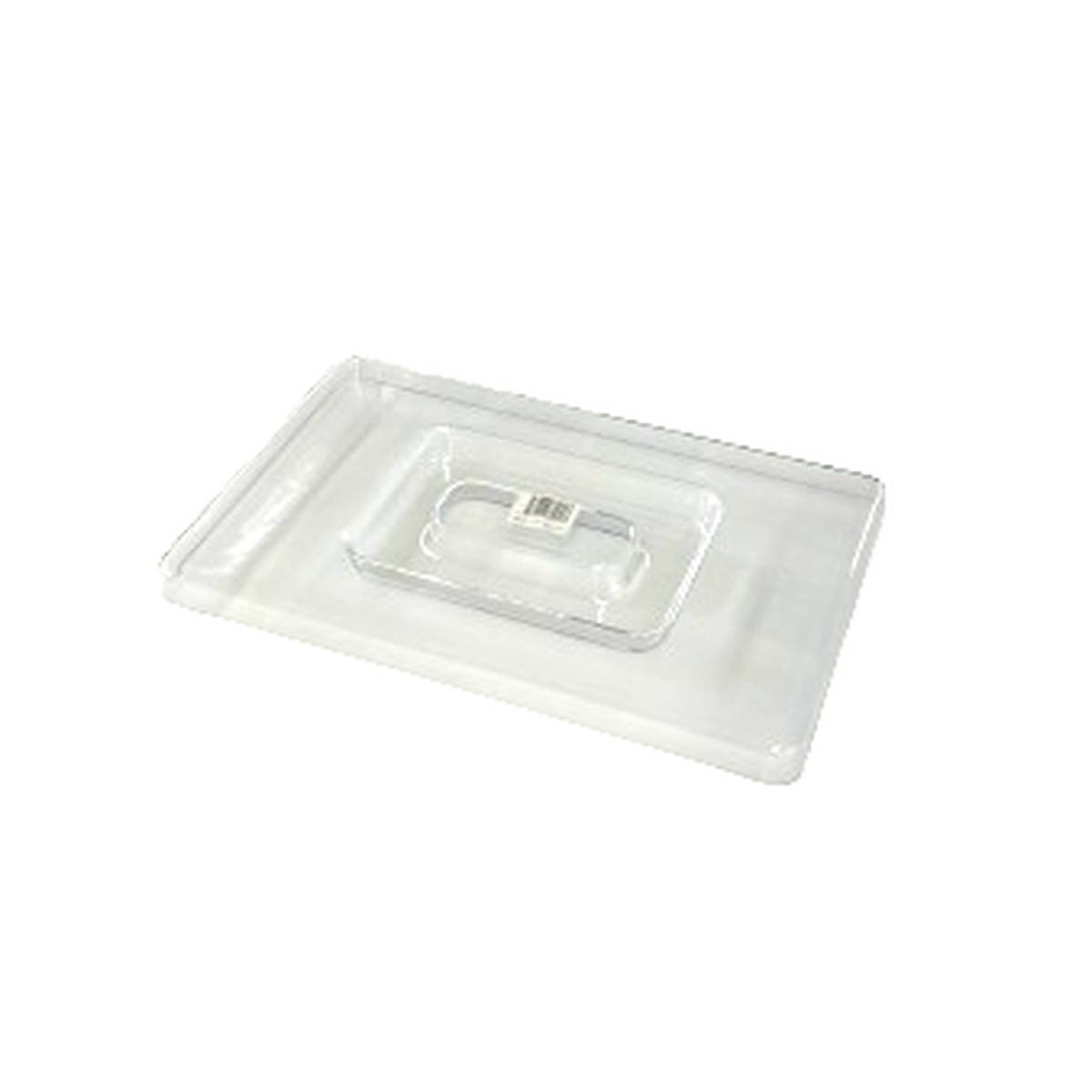 Clear replacement lid for 10-gallon ingredient bin, transparent polycarbonate construction