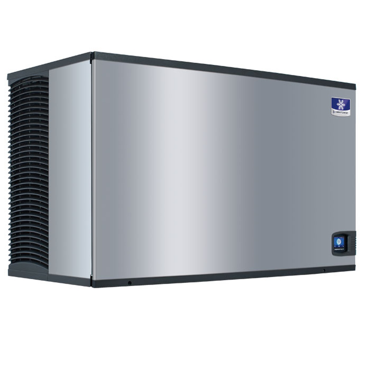 Manitowoc IDT1900A Indigo NXT 48-inch air cooled cube ice machine head, angled view showing DuraTech exterior and side ventilation panel
