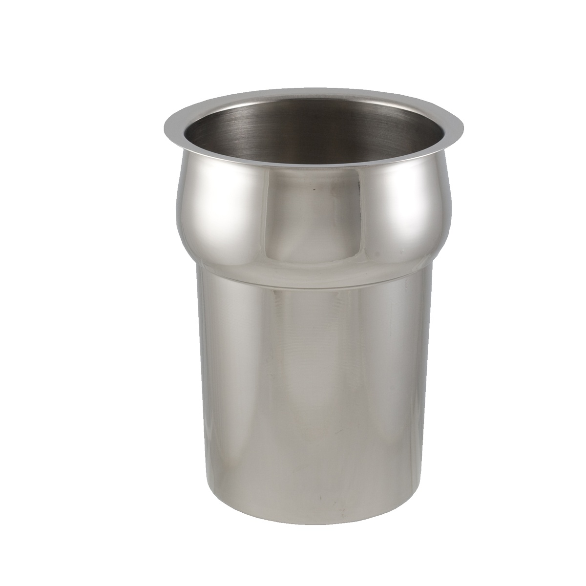 Libertyware IP02.5 2.5 Qt round stainless steel inset pan with mirror-polished exterior