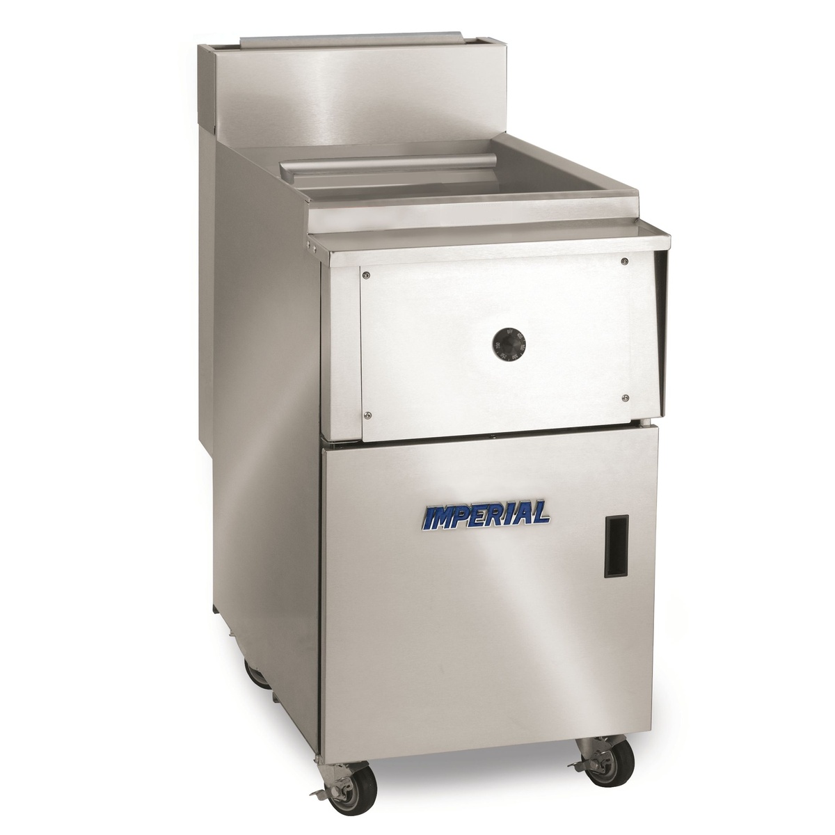 Imperial IPC-14 stainless steel gas pasta cooker on heavy-duty casters with single open-top vessel and front control panel
