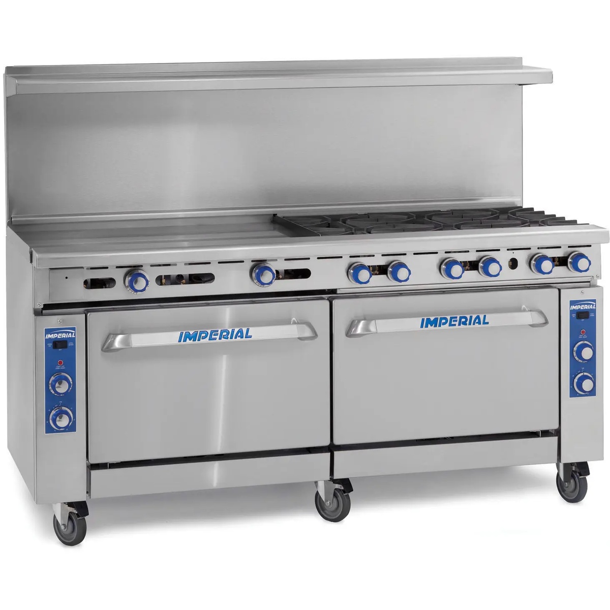 Imperial IR-2-G36 48 inch gas range with 36 inch griddle and two oven doors