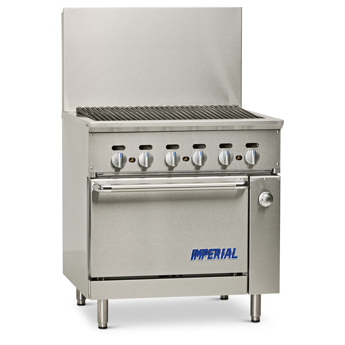 Imperial IR-24BR-120 24 inch radiant broiler range with space saver oven