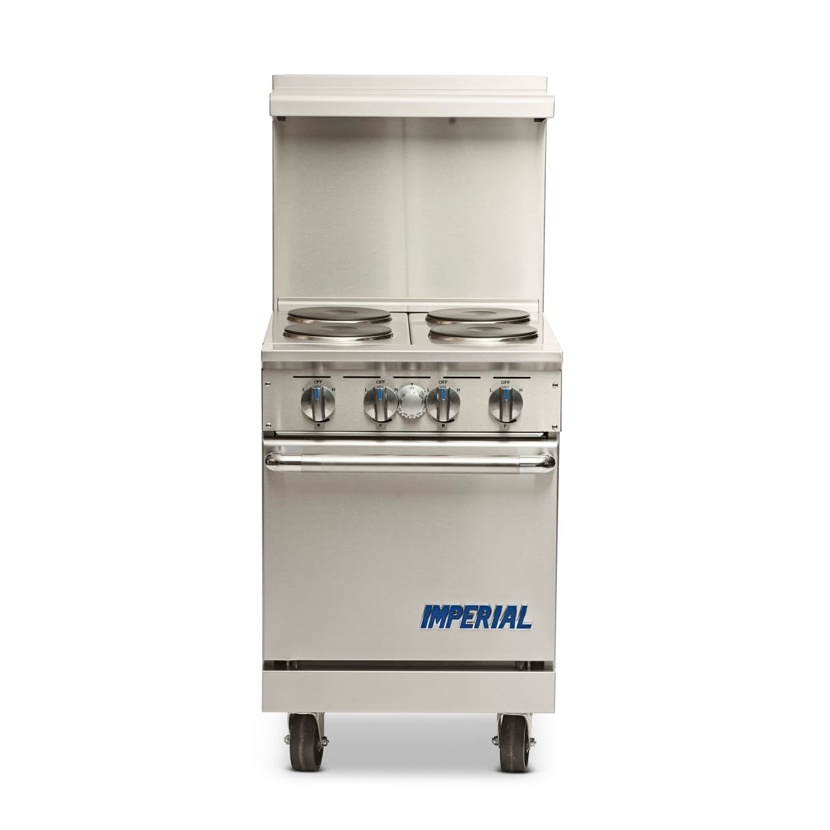 Imperial IR-4 24-inch commercial gas range with four burners and standard oven