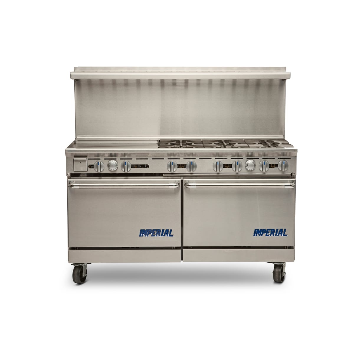 Imperial IR-6-G24T-E electric restaurant range with six round elements and double ovens