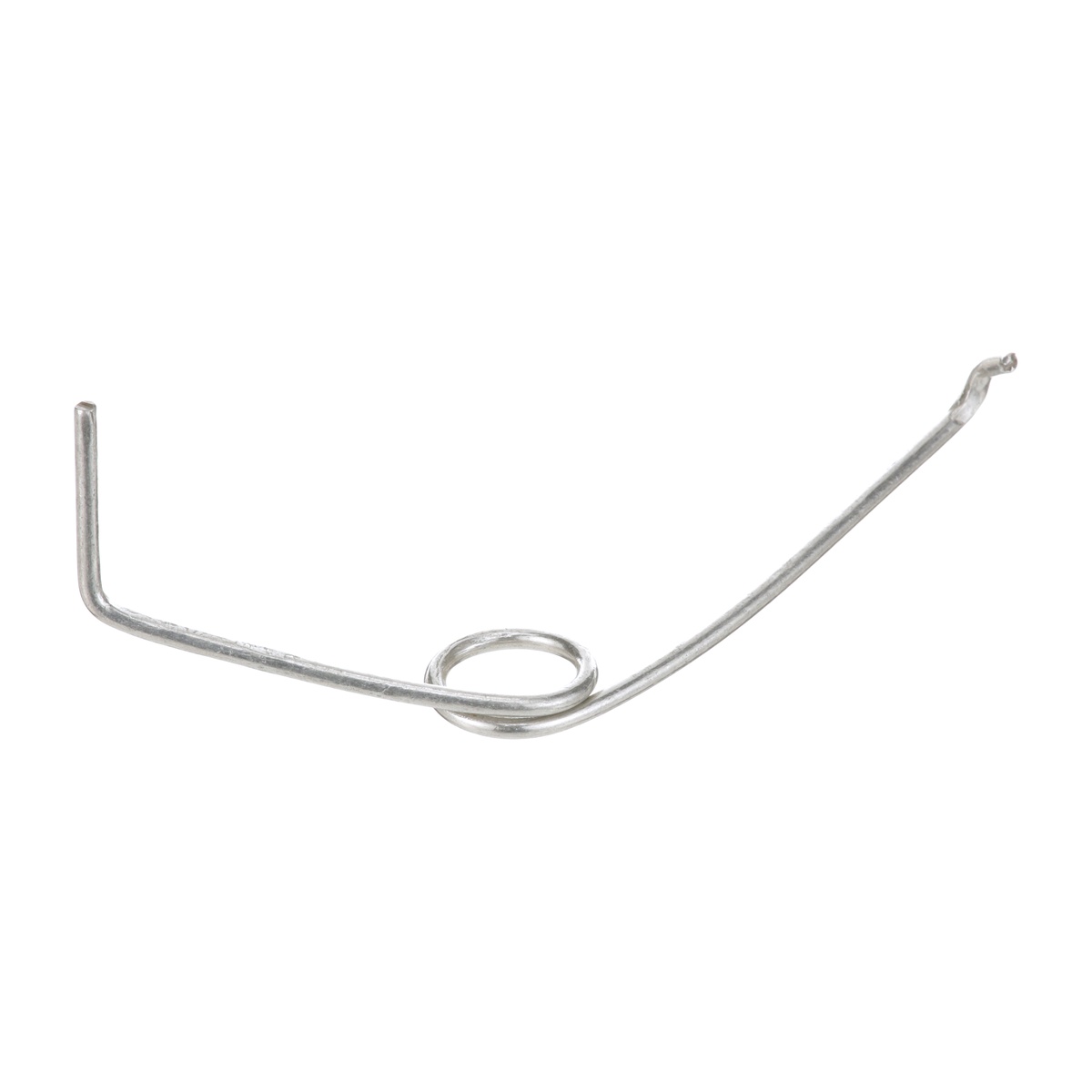 Ra Chand J210S juicer spring shown from a slightly elevated angle highlighting arm length and coil geometry