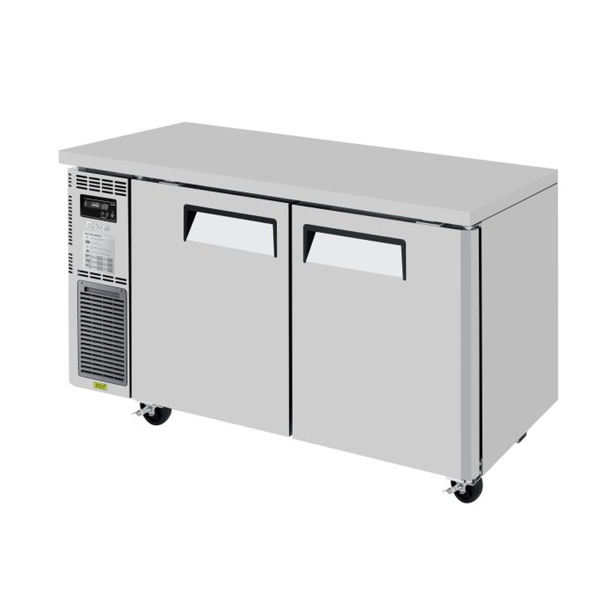 Turbo Air JUR-60S-N6 stainless steel undercounter refrigerator with two solid doors