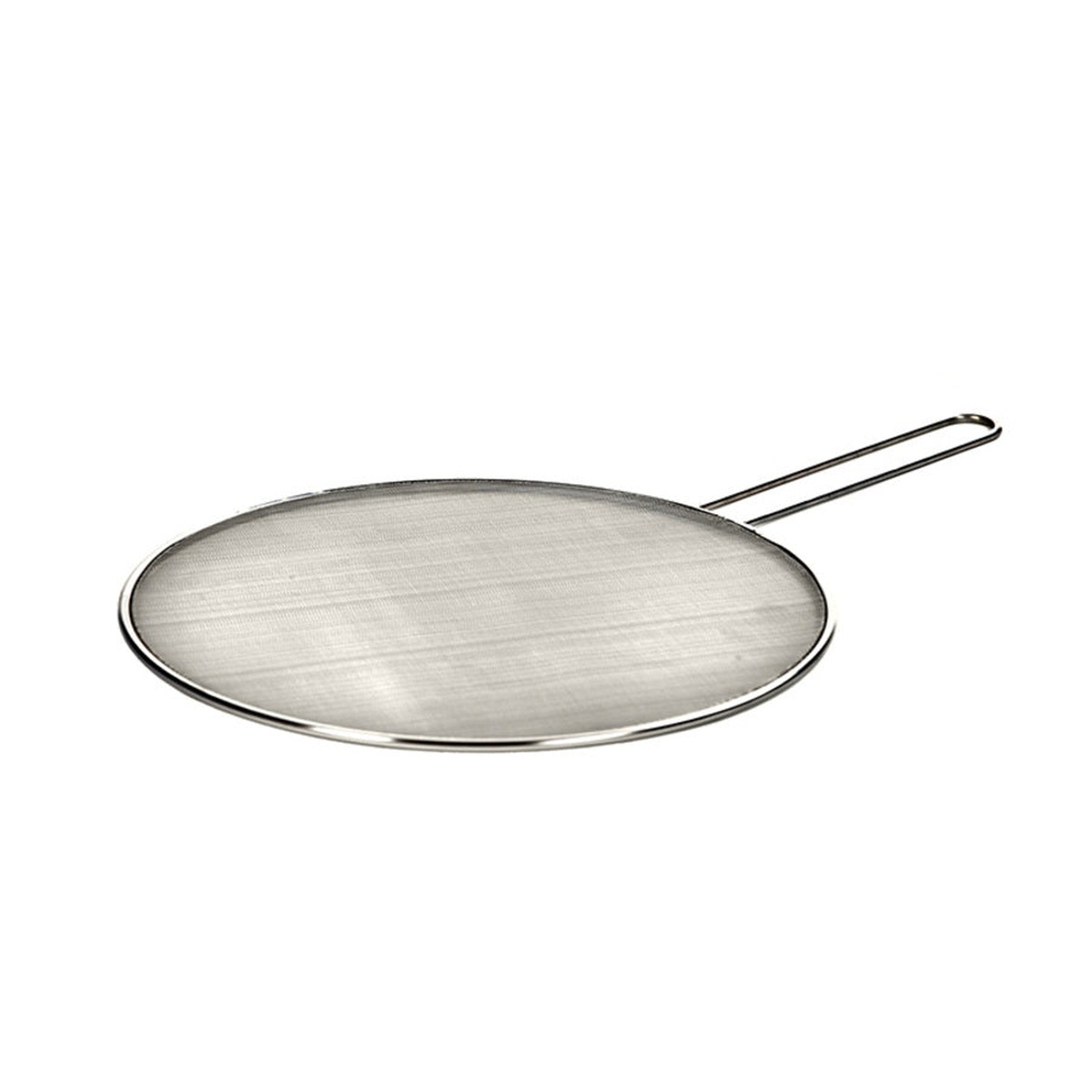 Lodge 13 inch stainless steel splatter screen with long handle