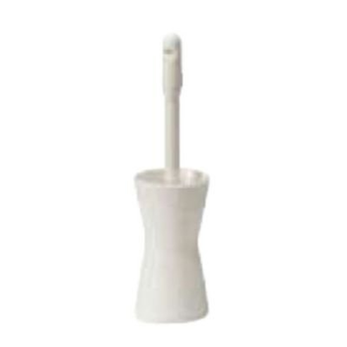 Tablecraft K26 white ketchup coupler shown upright as a standalone product on a light background