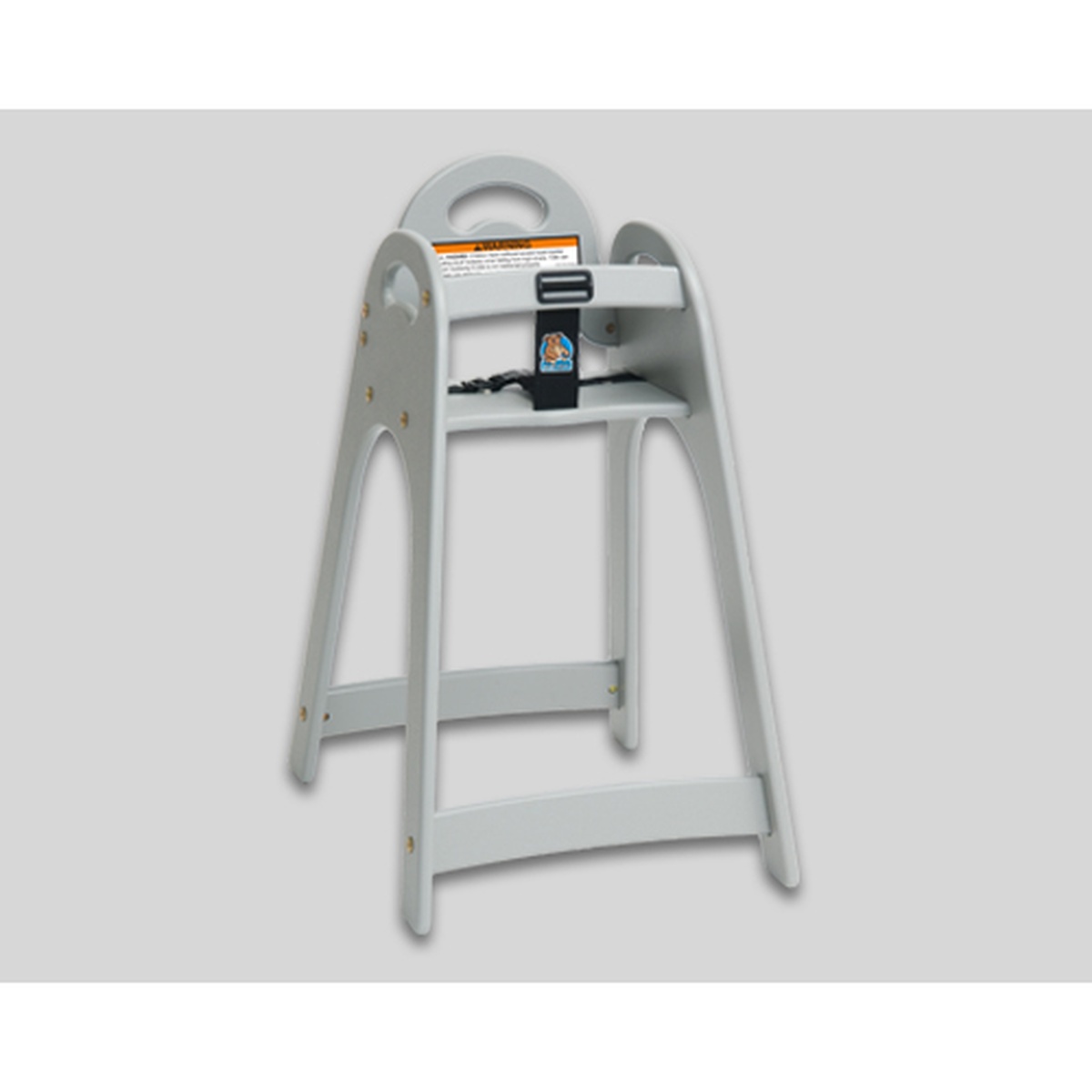 Koala Kare KB105 Designer High Chair in grey HDPE with 3-point safety harness