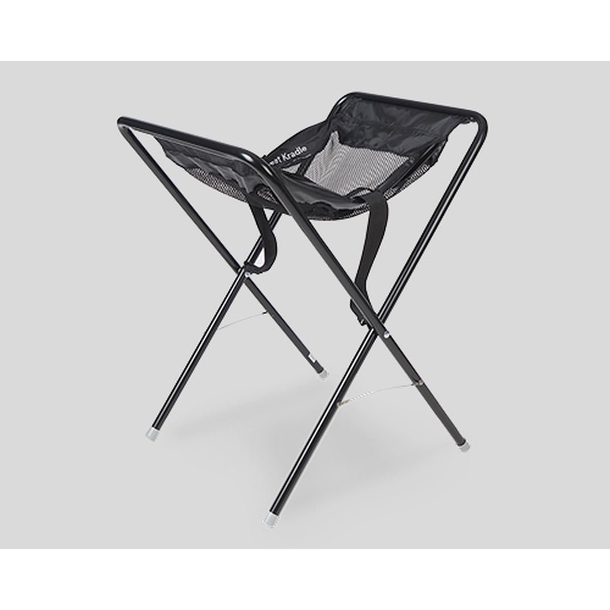 Koala Kare KB115 Infant Seat Kradle in black with folding steel frame and mesh holder