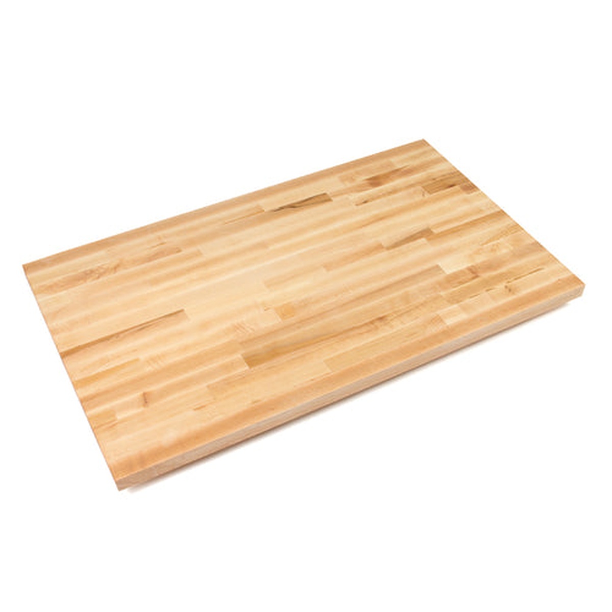 John Boos KCT-BL3636-O 36x36 inch Northern Hard Rock Maple blended edge grain countertop with penetrating oil finish