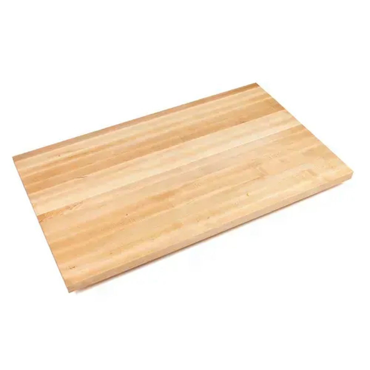 John Boos KCT9630-O Northern Hard Rock Maple kitchen countertop showing full-length edge grain surface