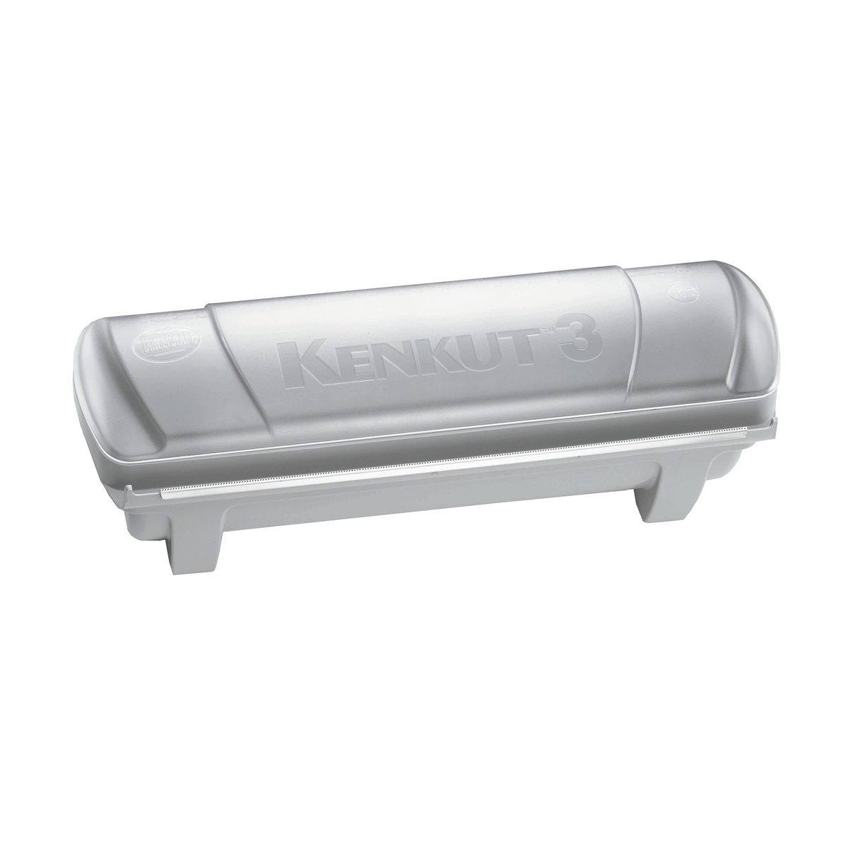 Tablecraft KenKut 3 gray ABS plastic film and foil dispenser with metal cutting blade