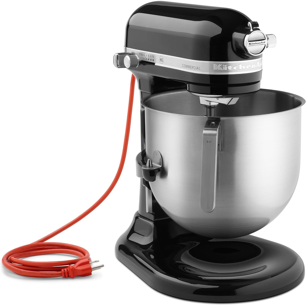 Onyx Black KitchenAid Commercial 8-quart bowl-lift stand mixer