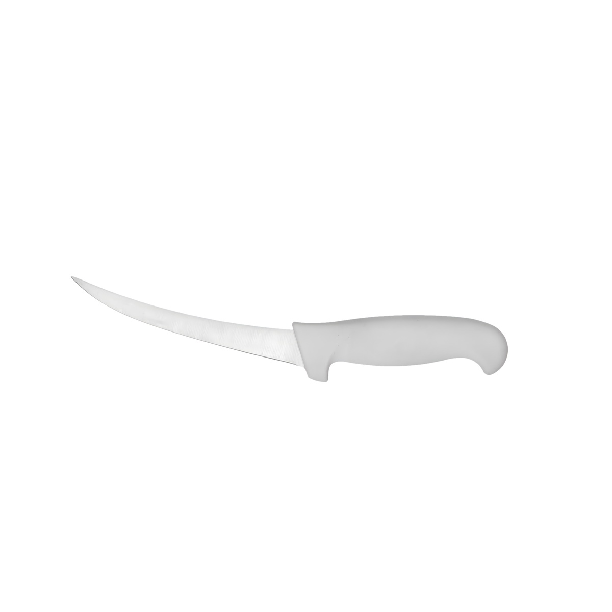 Cresco Resco 6 inch stiff curved boning knife with white handle