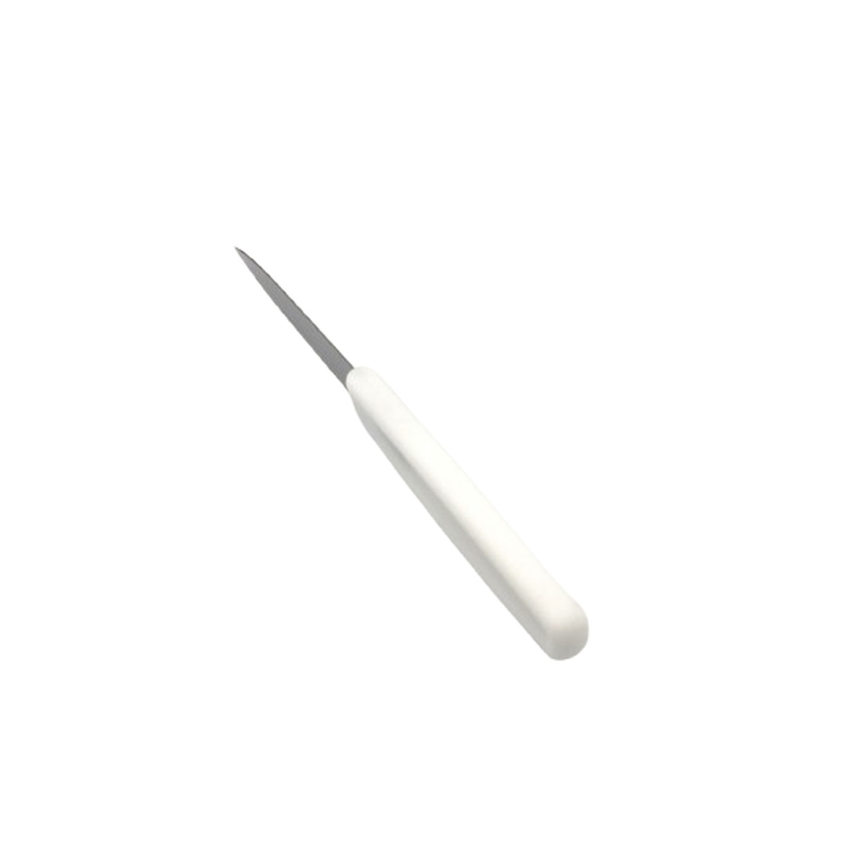Cresco Resco 4-inch paring knife with smooth stainless steel blade and white handle