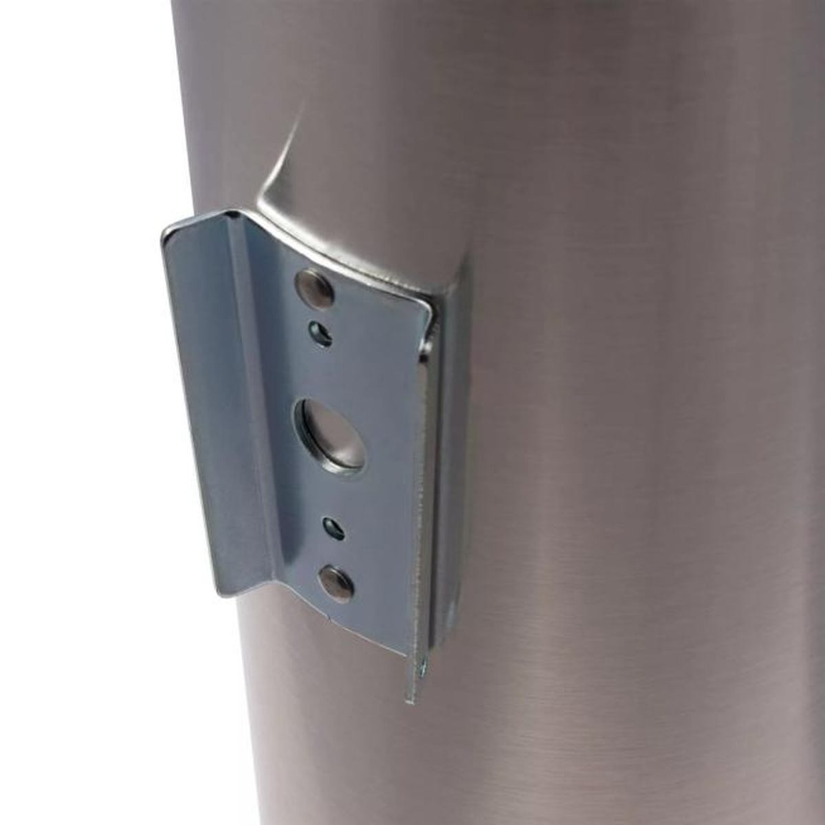 Close-up of the L3402 wall-mount bracket hardware showing mounting holes