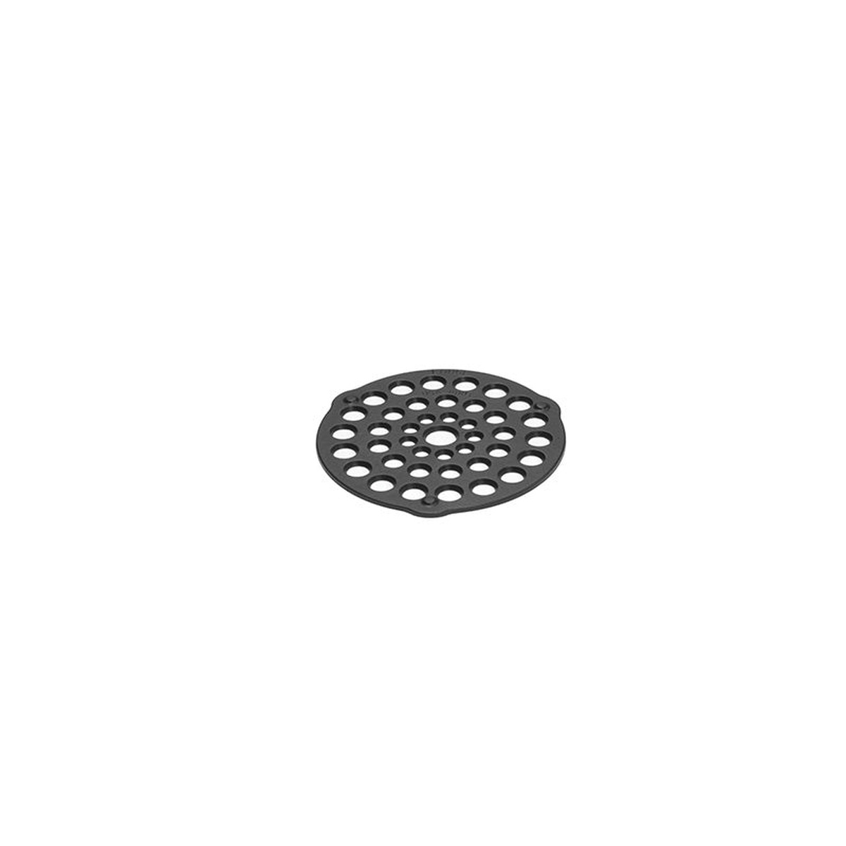 Lodge L8DOT3 cast iron trivet and meat rack, round, pre-seasoned black finish