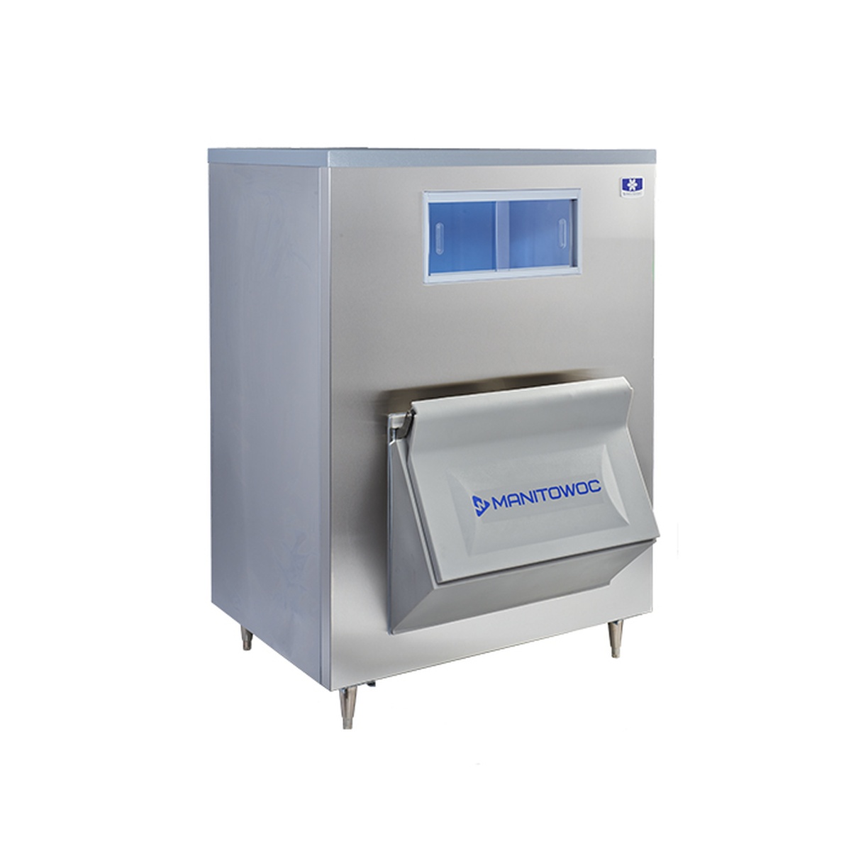 Manitowoc LB1448 Upright Ice Storage Bin with single door and viewing windows
