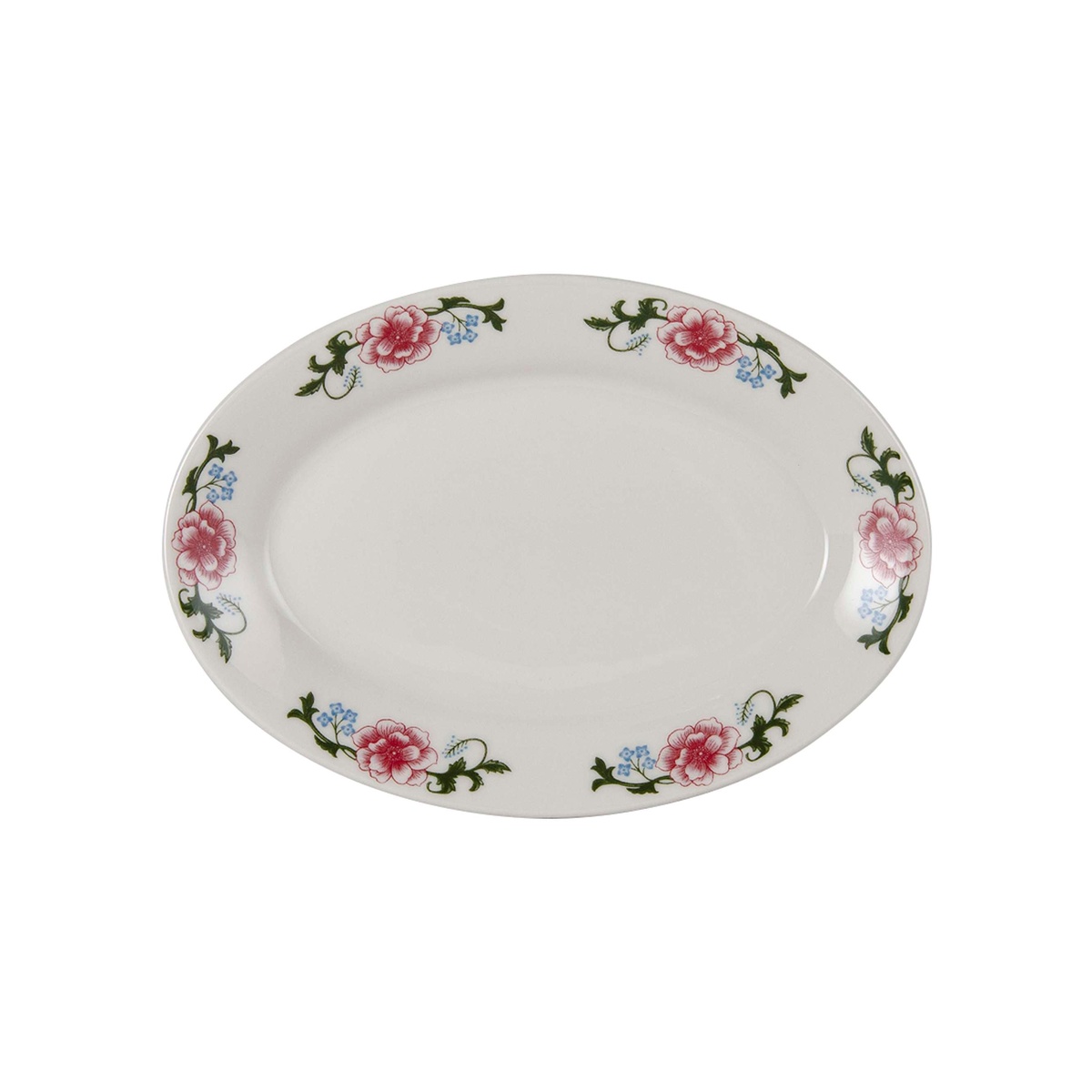 Tuxton Western Rose eggshell oval platter