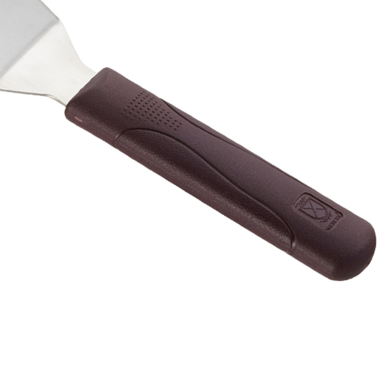 Close-up detail of the Hell's Handle dual-textured dark red nylon handle showing grip texture and sealed design