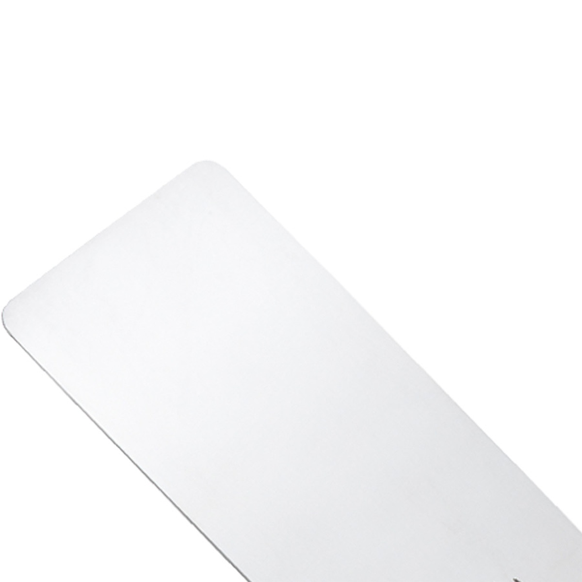 Close-up detail of the Mercer Culinary Hell's Handle precision-ground stainless steel blade surface
