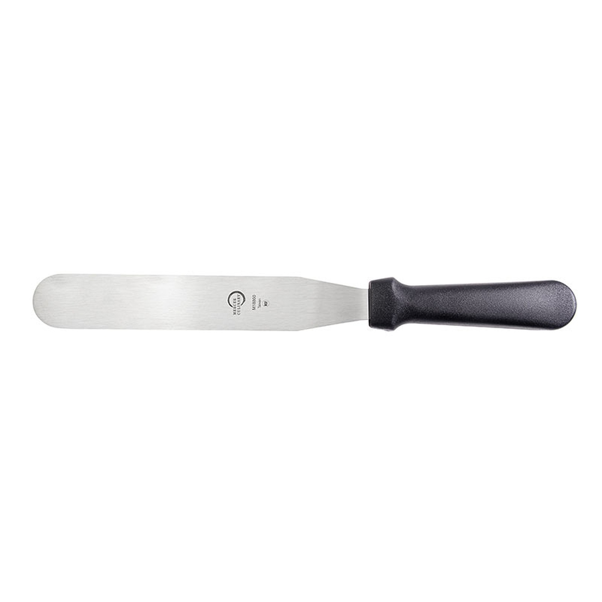 Mercer Culinary M18860P 8-inch straight icing spatula with stainless steel blade and black polypropylene handle