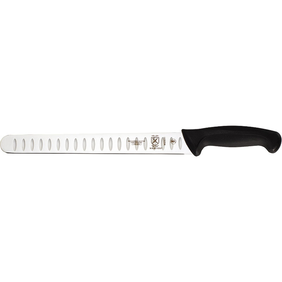 Mercer Culinary Millennia 11 inch Granton Edge Slicer side view