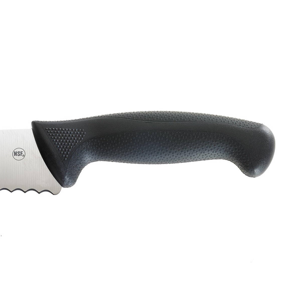 Close-up of the textured Santoprene and polypropylene handle