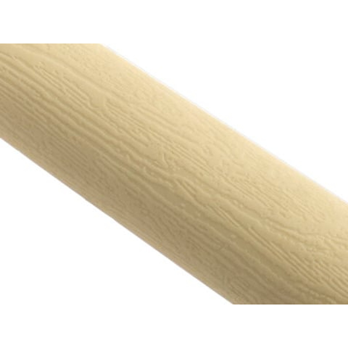 Close-up of the wood-grain textured Santoprene handle on the Mercer Culinary M24106PL Deba knife