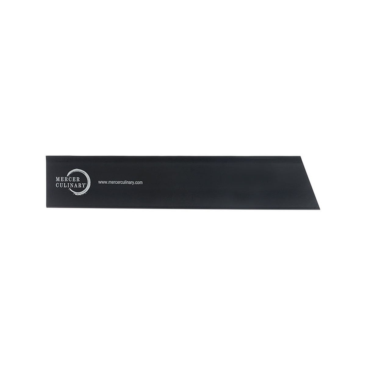Full view of the black Mercer Culinary knife guard
