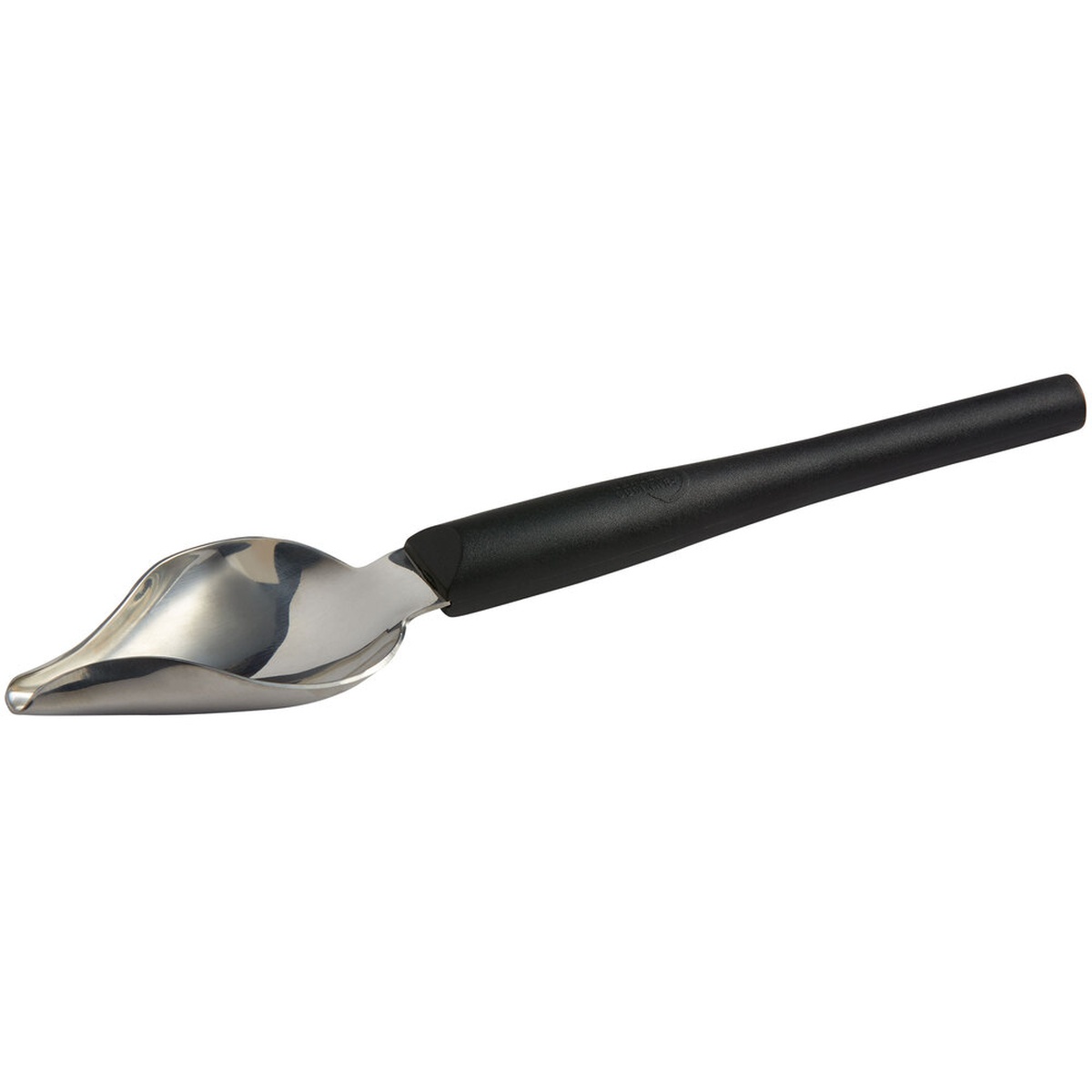 Mercer Culinary M35146 Large Stainless Steel Precision Spoon with black nylon handle