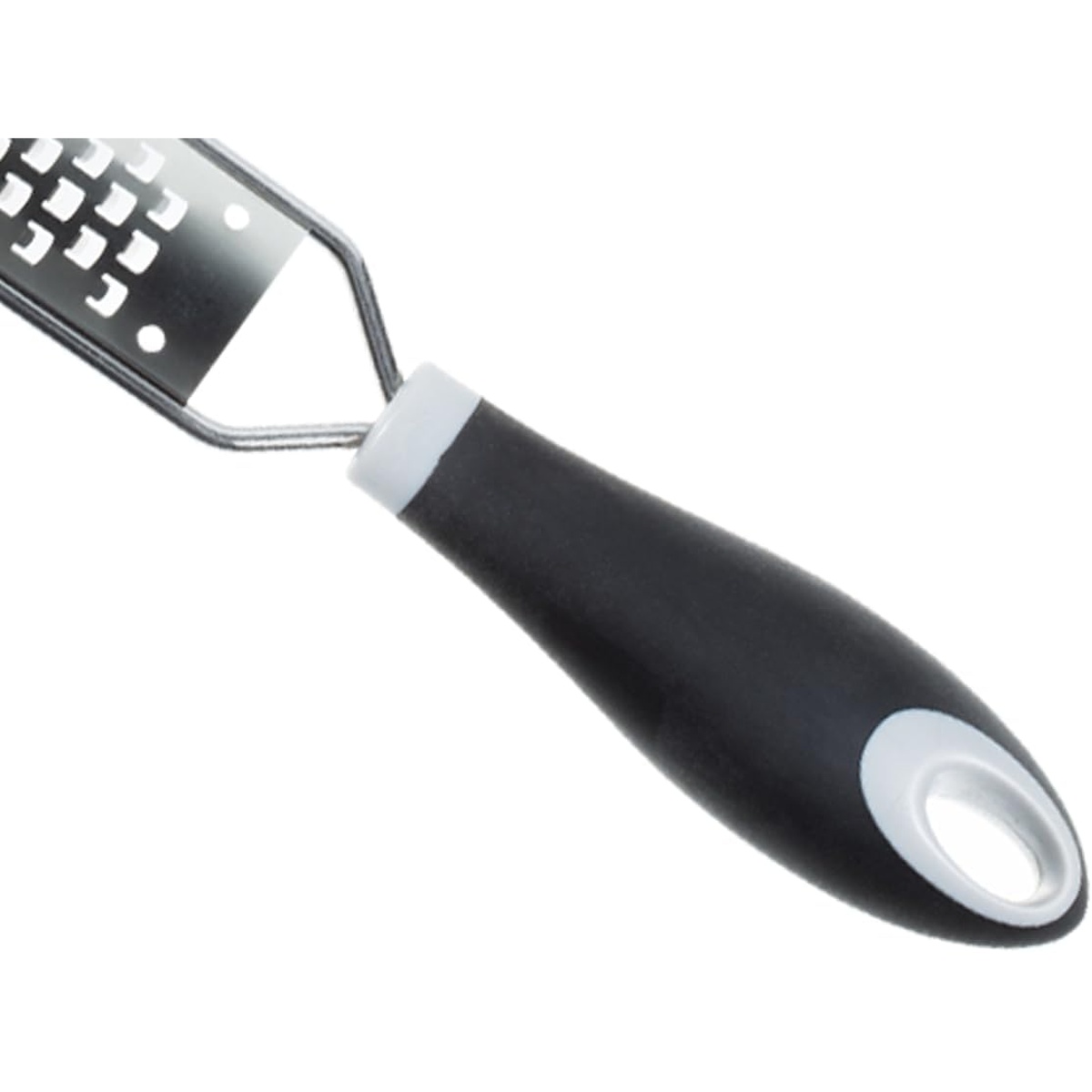 Close up of the ergonomic Santoprene handle with hanging hole