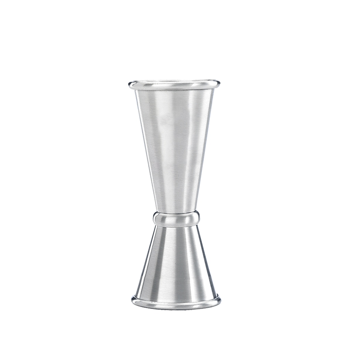 Mercer Culinary Barfly M37003 stainless steel Japanese style jigger, dual-sided 1 oz. and 1.5 oz., satin finish