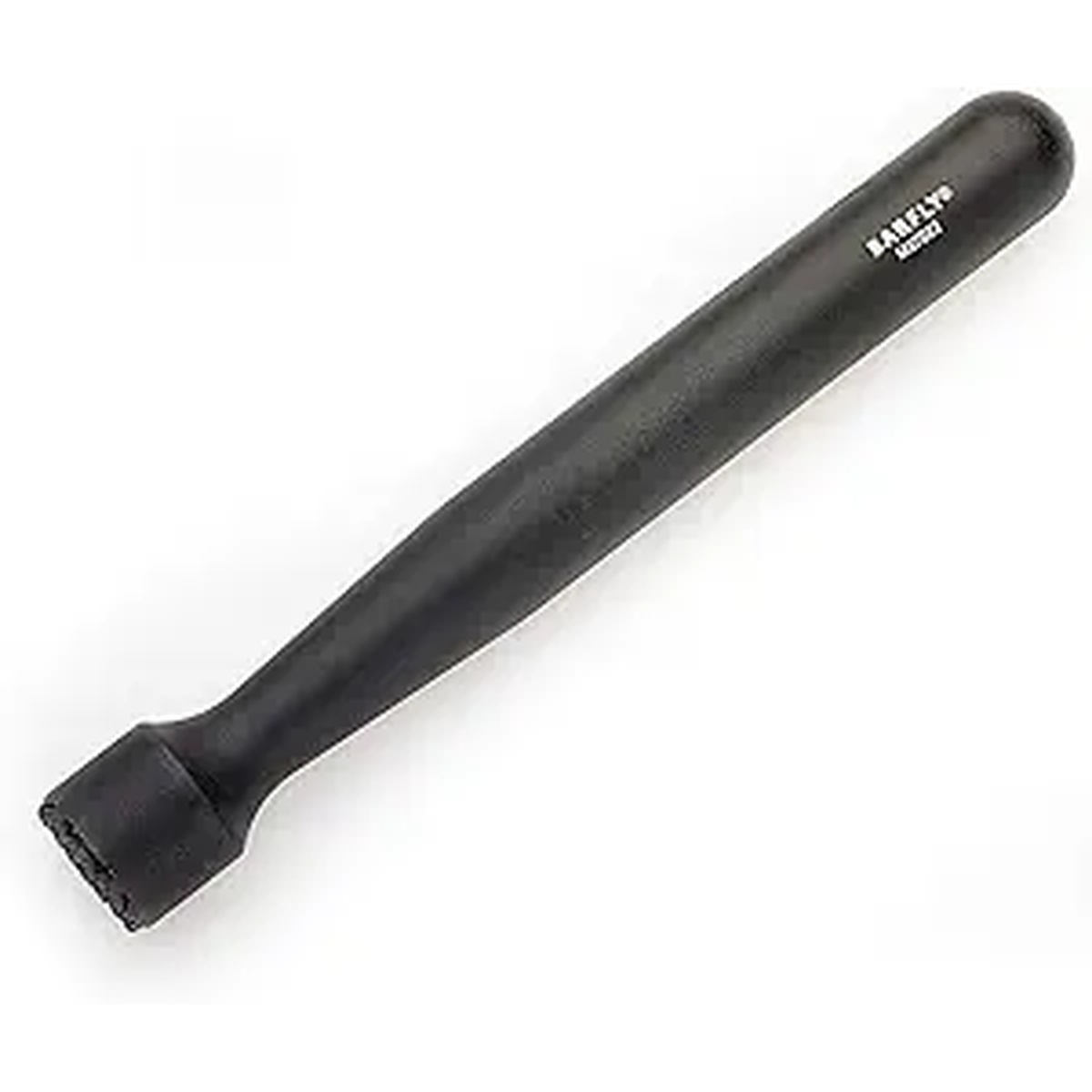Barfly black composite muddler with textured bottom head, 8 1/4 inch length