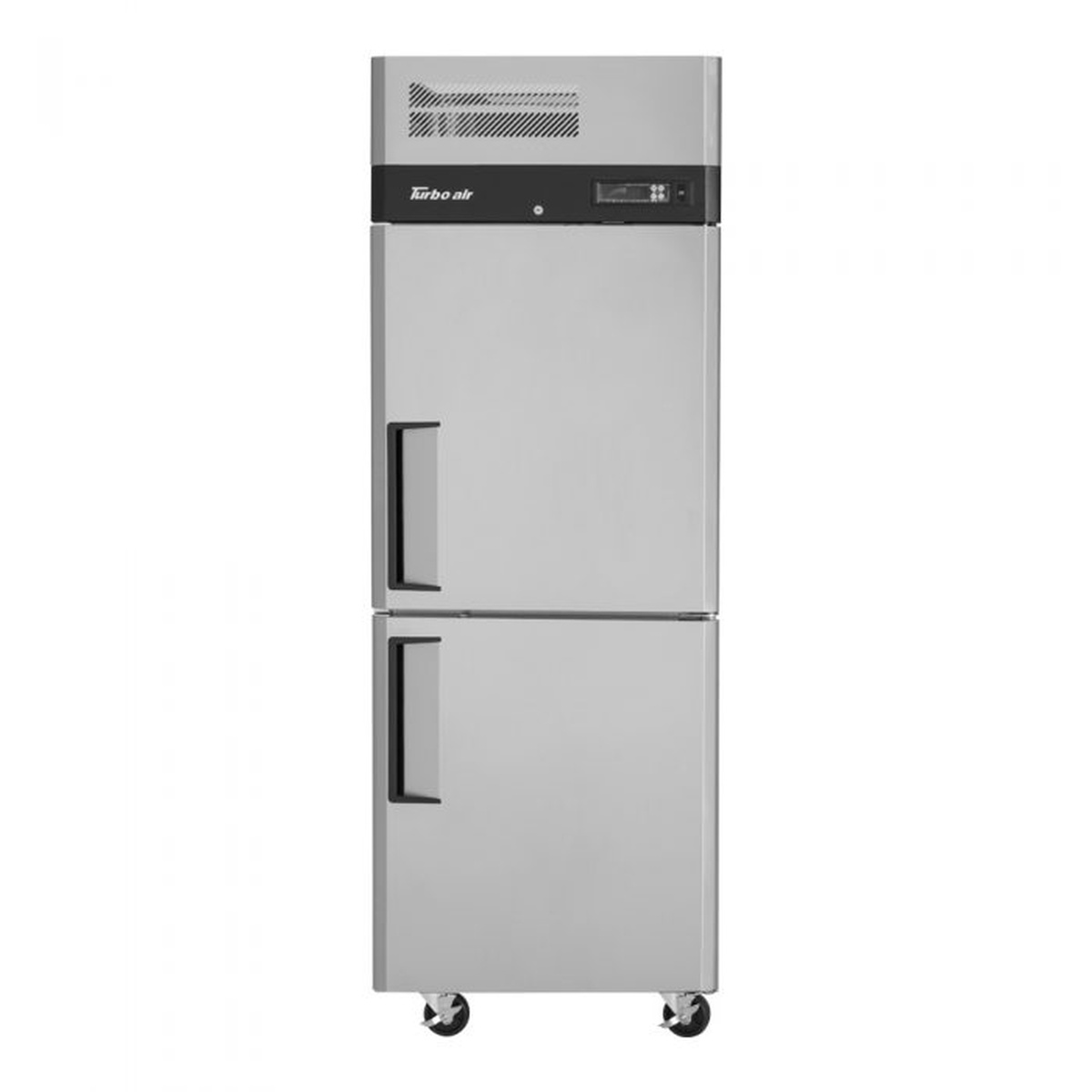 Turbo Air M3F24-2 reach-in freezer straight-on view with stainless exterior
