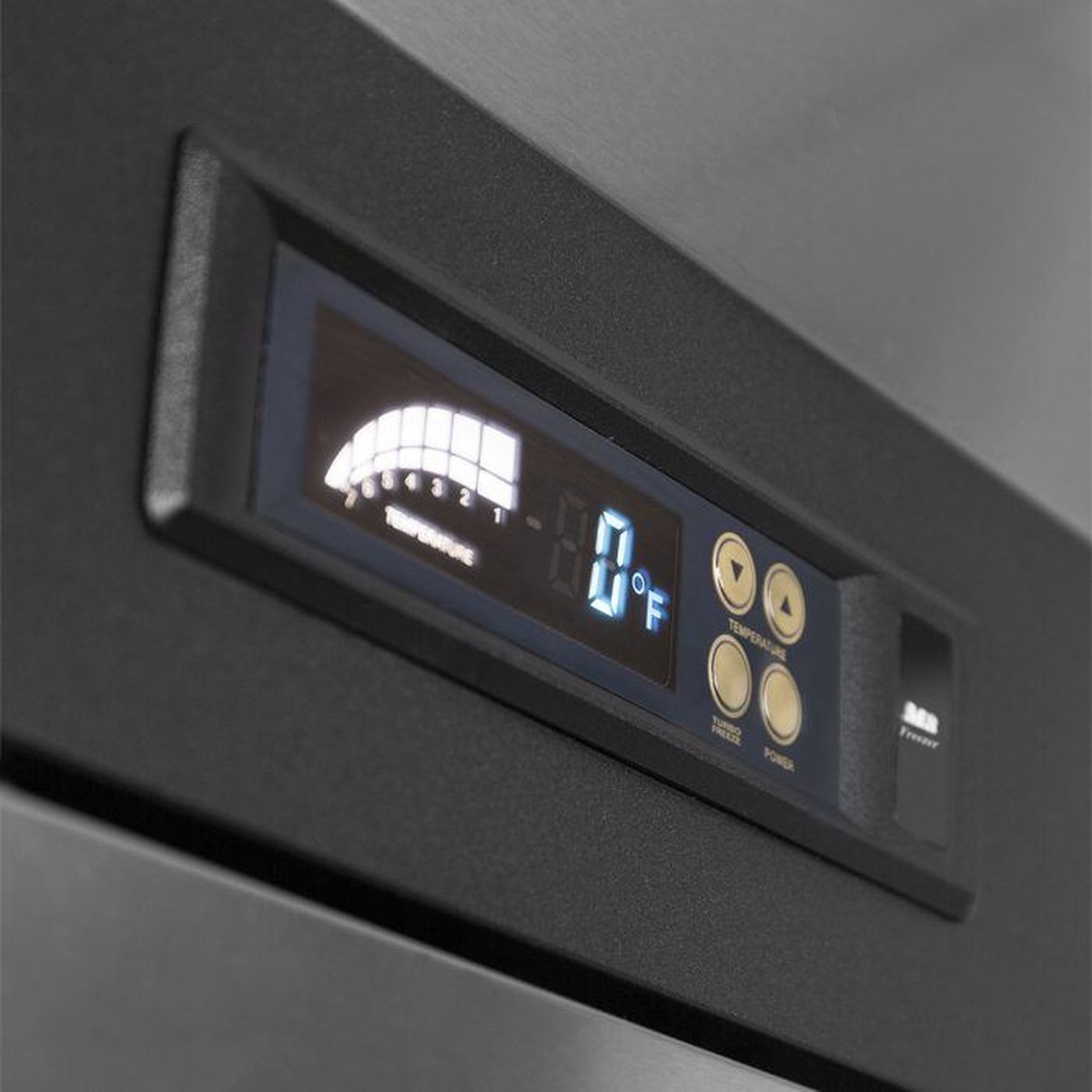 Turbo Air M3F47-2-N digital temperature control display close-up