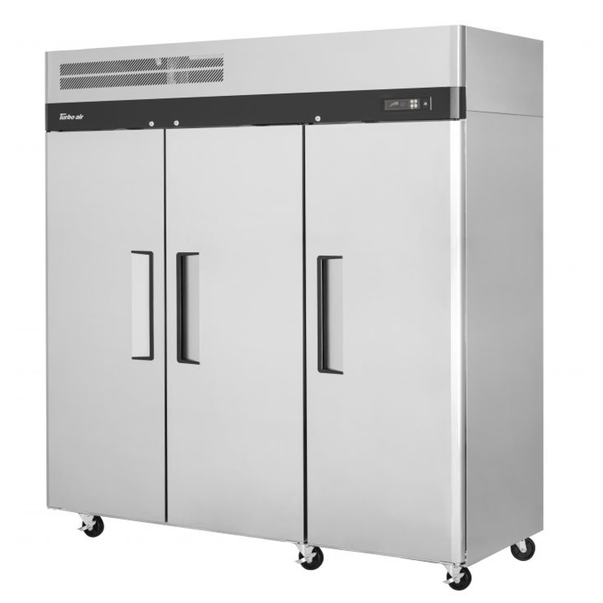 Turbo Air M3F72-3-N three-door stainless steel reach-in freezer