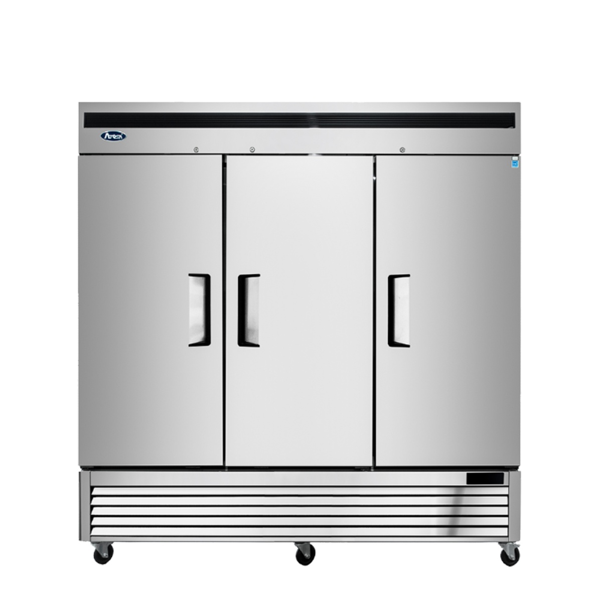 Atosa MBF8504GR three solid door reach-in freezer front view